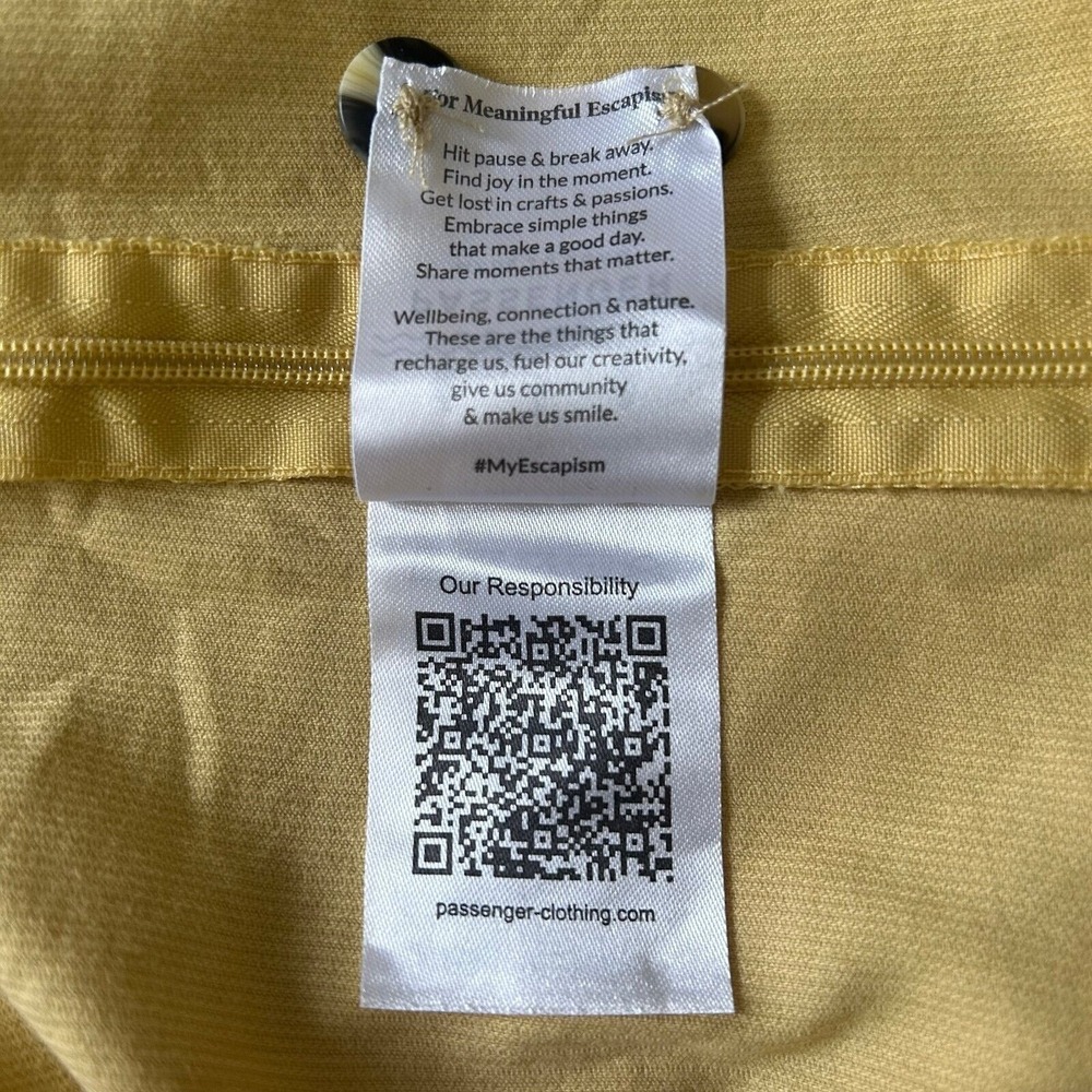 Passenger Fun Days‎ corduroy jumper romper overalls yellow women's M - Picture 7 of 8